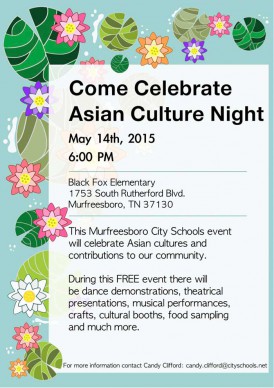 Celebrate Asian Culture Night - Murfreesboro City Schools