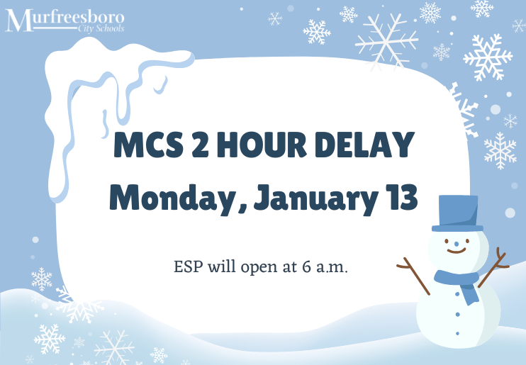 MCS on 2 hour delay. ESP open at 6.