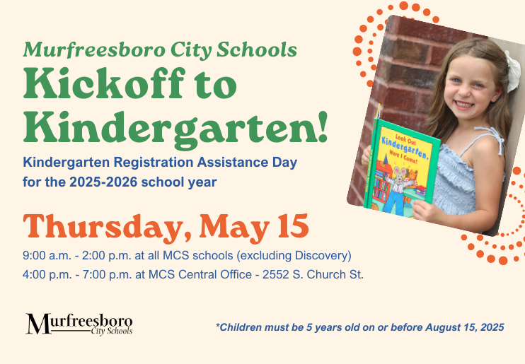 Kickoff to Kindergarten May 15th